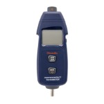 Digital Tachometer with combined laser and mechanical contact